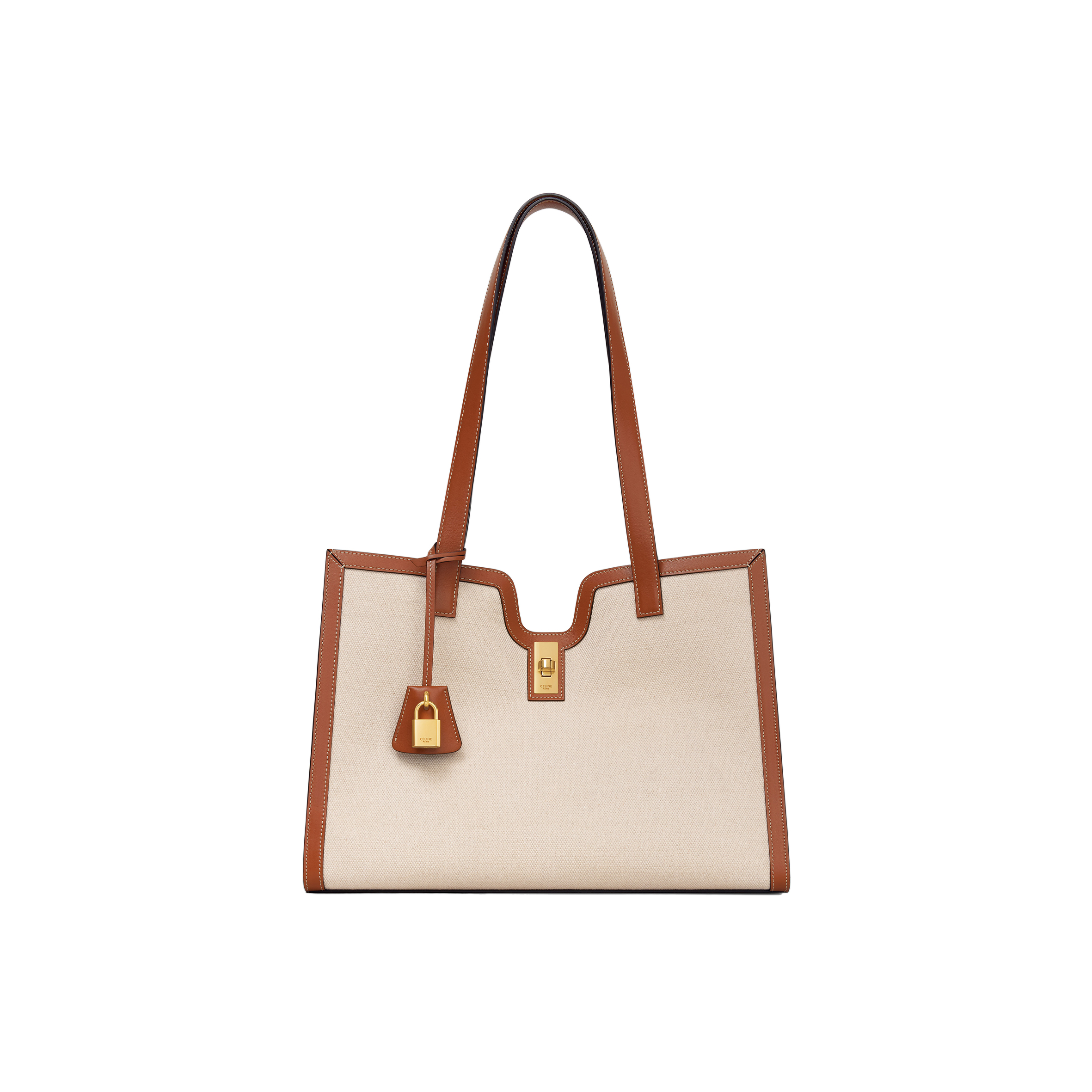 Ce**e cabas 16 in textile and calfskin 114482fd3.02nt (37*29*12cm)